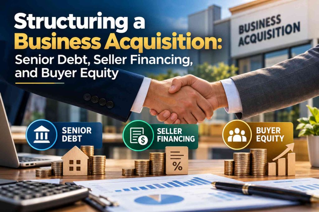 Business Acquisition Funding: Debt, Seller Financing, Equity
