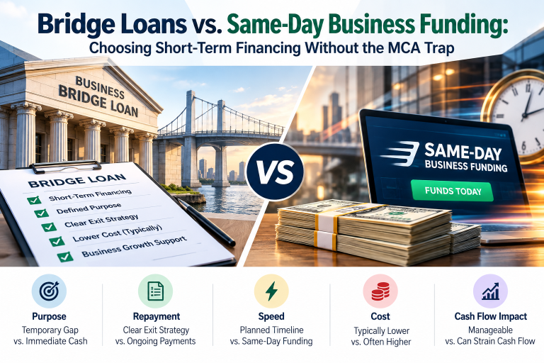 Business Bridge Loans vs. Same-Day Funding