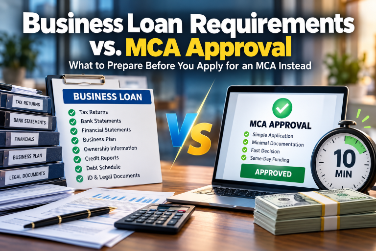 Business Loan Requirements vs. MCA Approval
