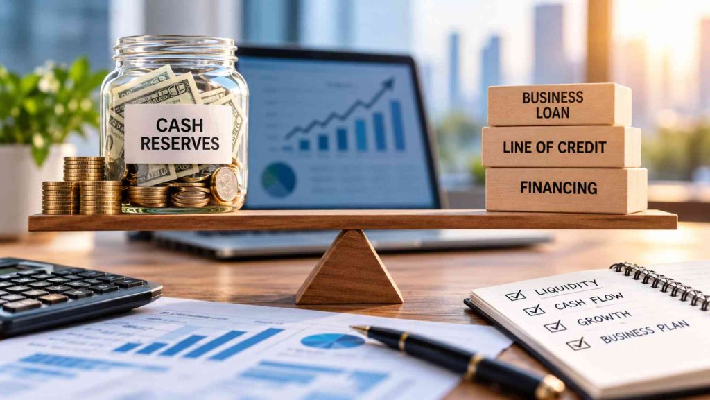 Cash Reserve vs. Borrowed Capital for Small Businesses