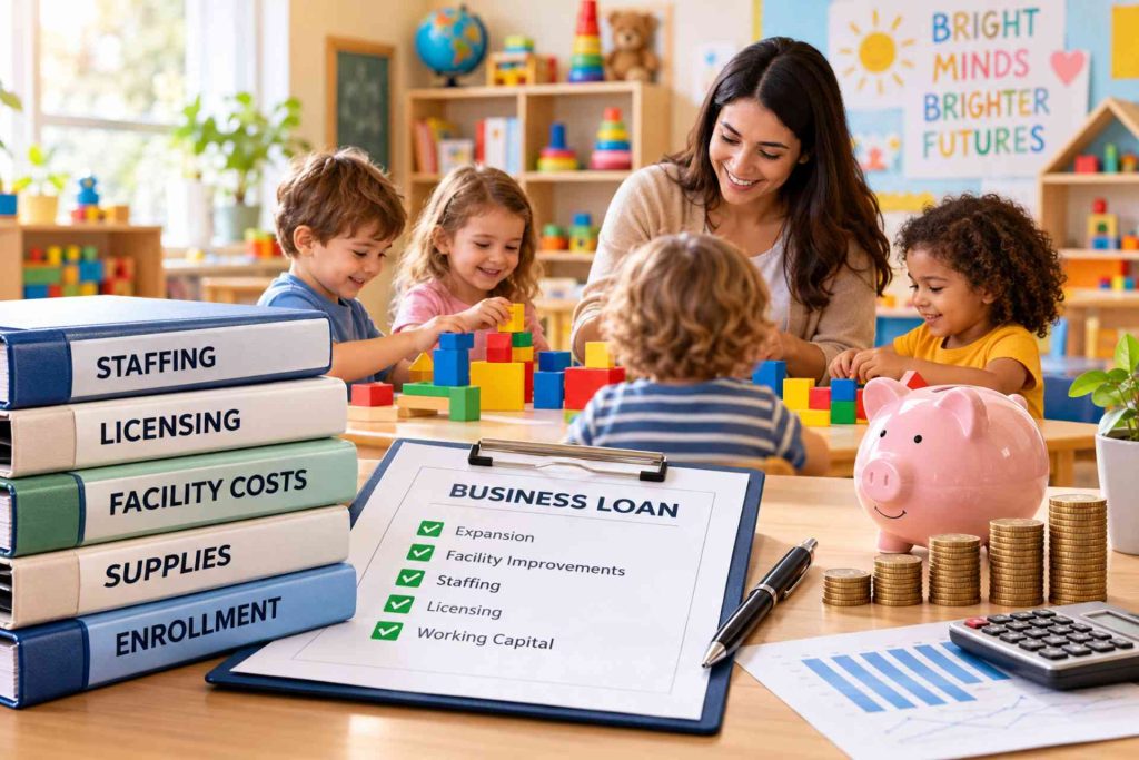 Daycare Business Financing Staffing, Enrollment, and Facility Costs