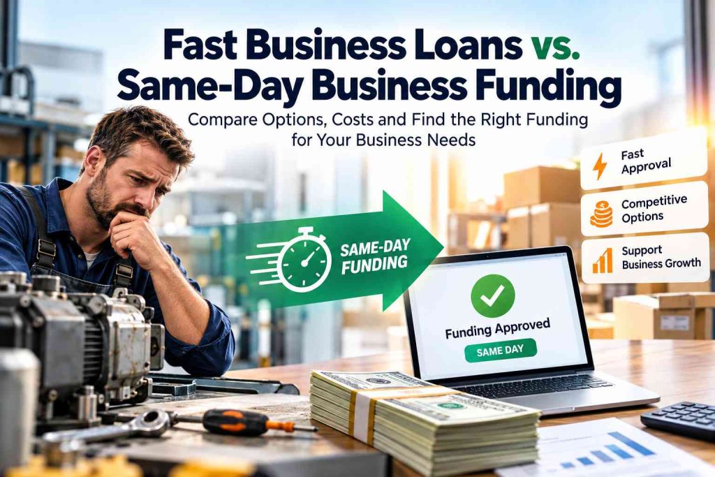 Fast Business Loans vs. Same-Day Business Funding