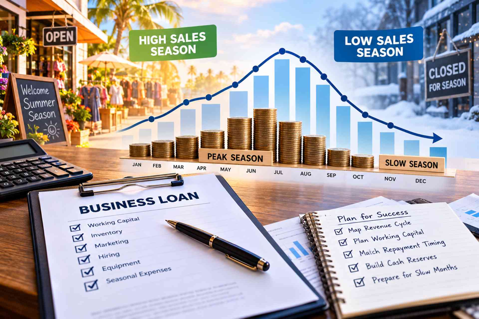 Seasonal Business Financing Borrow Around the Revenue Cycle