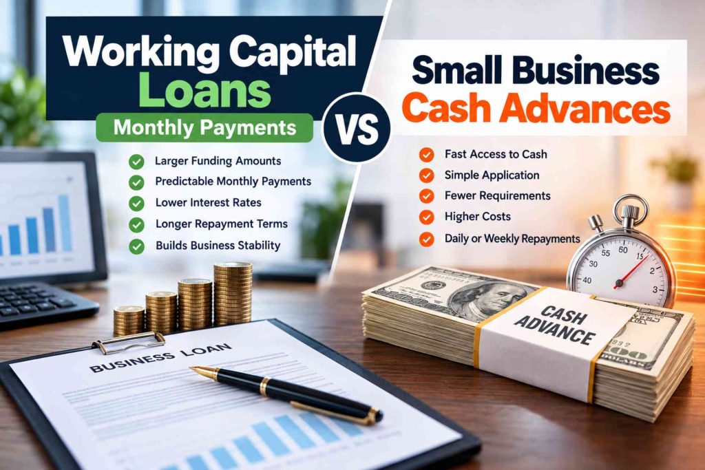 Working Capital Loans vs. Small Business Cash Advances